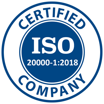 ISO-20000-1(2018) certified